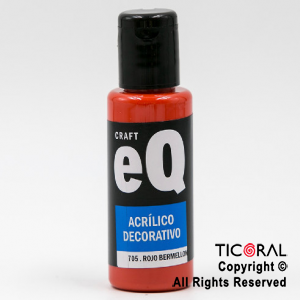 ACRIL.DECOR.EQ 705 ROJO BERMELLON 50ML X 1